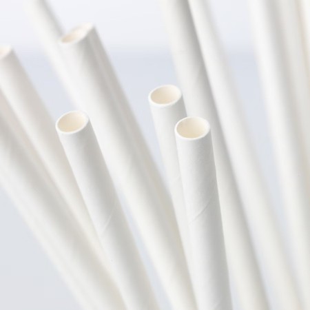 Set 100 Paie, Flippy, din Hartie, 20 cm, Model Uni, Alb