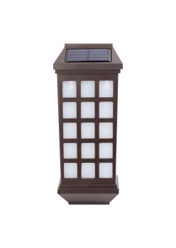 Lampa solara LED tip Felinar pentru perete Flippy, 23 x 9 cm, 1.2V, ABS, 600mAh, rezistent la apa, alb cald