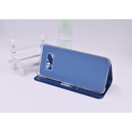 Husa Tip Carte, Flippy, Compatibila cu Huawei Mate 10 Lite, Flip Cover Oglinda, Albastru