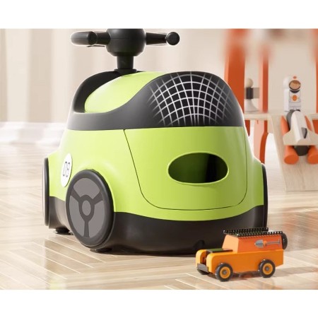 Olita pentru Copii, Flippy, +1an, Portabila, Design Masinuta cu Capac, Model Prietenos, Non-Toxic, Compartiment Detasabil, Usor de Curatat, Verde