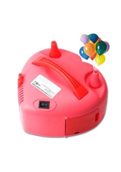 Pompa Electrica Pentru Umflat Baloane, 600 W, in Forma de Inima, Doua Capete de Umflat, din Plastic, Rosu