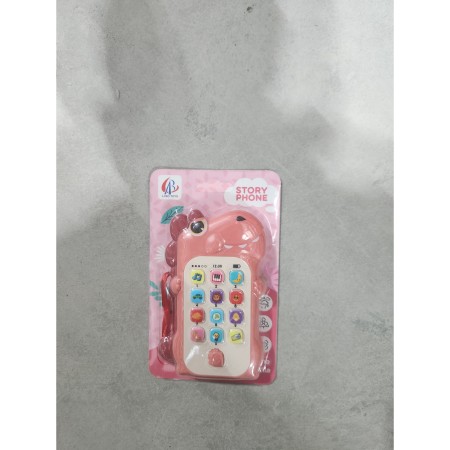 Jucarie Interactiva, Flippy, Telefon Inteligent, Model Dinozaur, Functii Educative, Muzicale si Voce, 4-6 ani, 19 x 11.5 cm, din Plastic, Roz