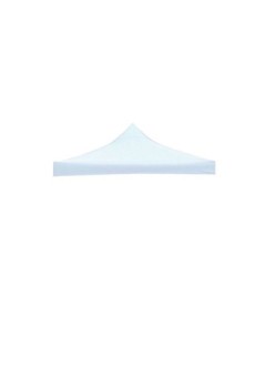 Prelată Acoperiș Cort Pavilion 5.9 x 2.9 m, Oxford 700D Cauciucat, Impermeabilă, Alb – Doar Copertină Tip Pop-Up