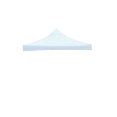 Prelată Acoperiș Cort Pavilion 5.9 x 2.9 m, Oxford 700D Cauciucat, Impermeabilă, Alb – Doar Copertină Tip Pop-Up
