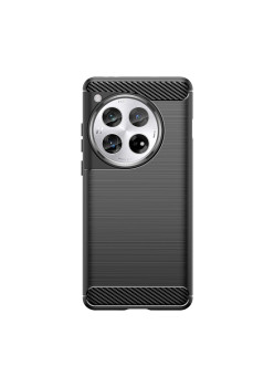 Husa Protectie, Flippy, pentru OnePlus 12, TPU Carbon, Negru