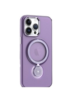 Husa de protectie Flippy, cu incarcare Wireless, Tehnologie Magsafe, TPU, Inel magnetic rotativ cu functie de suport, pentru  Samsung Galaxy S23 Plus , Mov