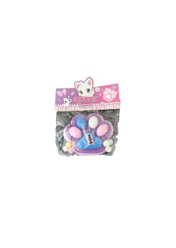 Jucarie Antistres Squishy, Flippy, cu Revenire Lenta, Model Labuta de Pisica Pufoasa, 12.5x10.5 cm, 220g, Squeeze Pinch Family, Mov