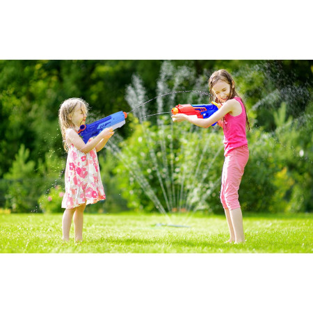 Pistol cu Apa pentru Copii, Rezervor, Pentru Piscina/Plaja, Flippy, 6ani+,  Bleumarin/Rosu, 300ML