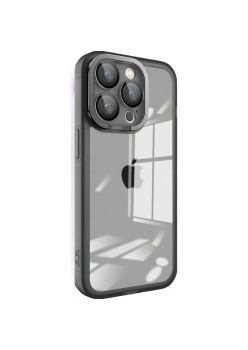Husa protectie Flippy pentru Samsung A03S (164) Electroplated cu  suport pentru camera, 1.5 mm grosime, protectie camera, Negru