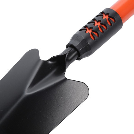 Set 4 Unelte de Grădină cu Mâner Extensibil, Oțel Carbon, pentru Plantare și Îngrijire Sol, Negru