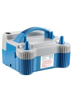 Pompa Electrica de Umflat Baloane, Flippy, cu Doua Iesiri, 220V, Putere 700W, Accesorii petrecere, Albastru-Gri