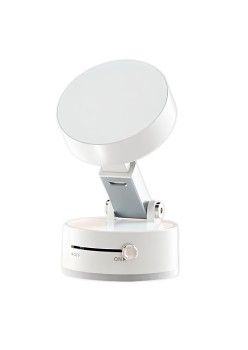 Suport magnetic Flippy pentru  telefon, pliabil si retractabil pe ambele parti, pentru toate telefoanele mobile, alb