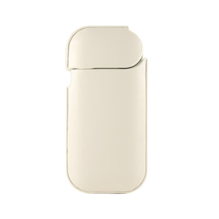 Husa Flippy pentru IQOS 2.4 Plus, Capac de Protectie, Anti Soc si Zgarieturi, din Piele Ecologica, 43 g, 12 x 6 x 2.5 cm, Alb