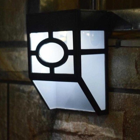 Lampa solara cu senzor Geometric, IP65, Lumina Alb rece, Flippy