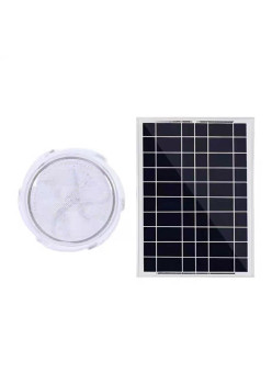 Plafoniera solara Flippy, 30W, diametru 145MM, cu telecomanda, lungime prelungitor 4.6 m,  alb rece