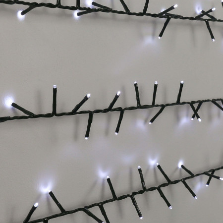 Instalatie de Craciun, Premium Flippy®, Tip Liniara / Sirag, 50 m, 500 LED-uri Mari, Alb Rece