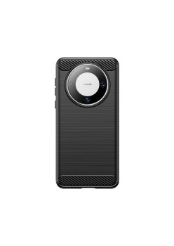 Husa Protectie, Flippy, pentru Huawei Mate 60 Pro, TPU Carbon, Negru