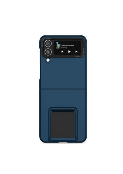 Husa de protectie Flippy, Pliere Tridimensionala, Multifunctionala, PC, pentru Samsung Galaxy Z Flip 5, Albastru