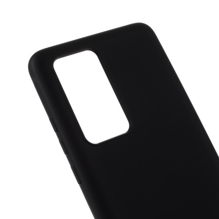 Husa protectie compatibila cu Huawei P40 Pro Liquid Silicone Case Negru