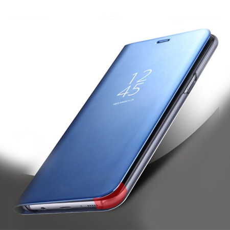 Husa Samsung Galaxy S8 Plus Flip Cover Oglinda Albastru