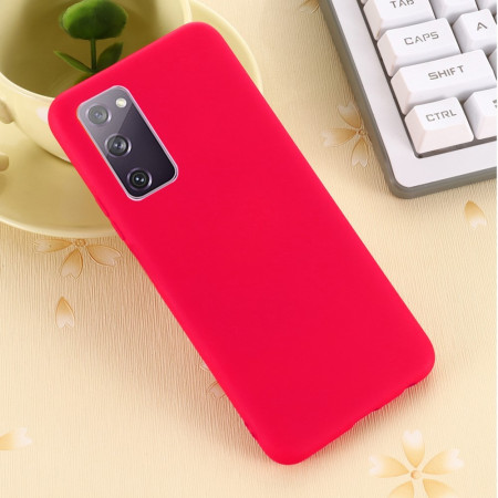 Husa protectie compatibila cu Samsung S20 Liquid Silicone Case Rosu