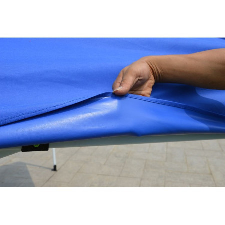Prelată Acoperiș Cort Pavilion 5.9 x 2.9 m, Oxford 700D Cauciucat, Impermeabilă, Albastru, Rezistentă UV și Apă