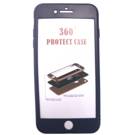 Husa Apple iPhone 7 Plus Full Silicone Albastru