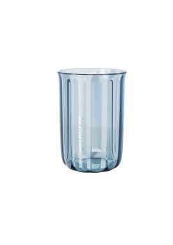 Cana de Apa pentru Clatit, Flippy, pentru Periuta de Dinti, 200 ml, 10.4 x 7.3 cm, Albastru Transparent