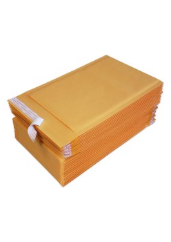 Plic Antisoc Personalizat cu LOGO F16 – 240 x 350 + 40 mm, Maro, 25.3g, Hartie Kraft cu Bule, Autoadeziv, Printare 3D Relief
