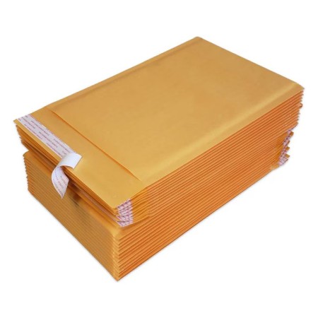 Plic Antisoc Personalizat cu LOGO F16 – 240 x 350 + 40 mm, Maro, 25.3g, Hartie Kraft cu Bule, Autoadeziv, Printare 3D Relief