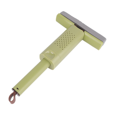 Mini Mop, Flippy, Pentru Uz Casnic, Sistem Autostoarcere, Portabil, Mop cu Burete, Rotire 180°,15 x 27.5 cm, Verde