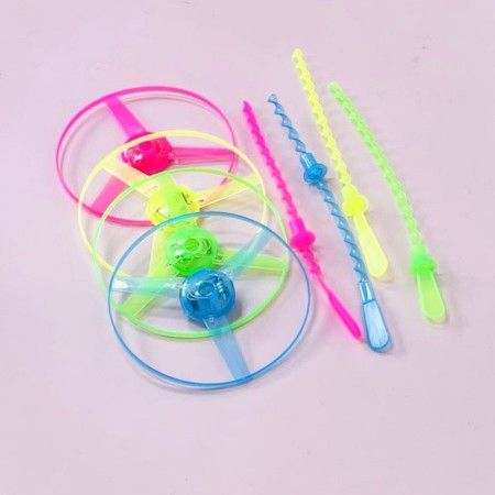 Jucarie Disc Zburator, Flippy, cu Lumini, Manual, din ABS, +14 Ani, Galben
