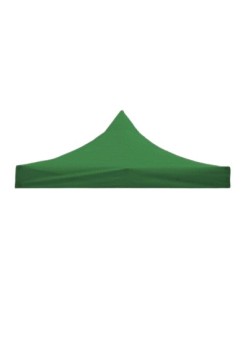 Prelată Acoperiș Cort Pavilion 5.9 x 2.9 m, Oxford 700D Cauciucat, Verde, Impermeabilă, Anti-UV, Pentru Cadru Acordeon