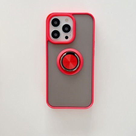 Husa de protectie Flippy compatibila cu Apple iPhone 13,Defender cu prindere inel,Rosu