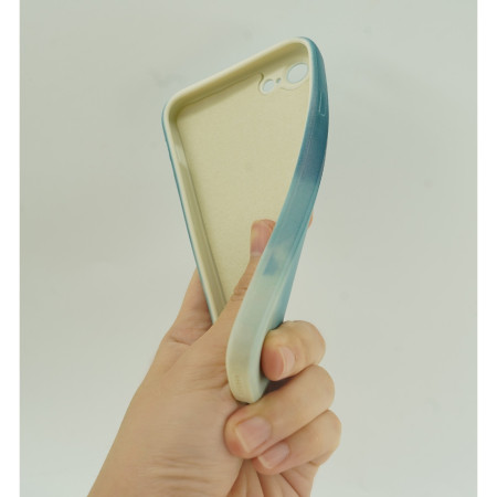 Husa protectie Flippy compatibila cu Apple iPhone 11 Tpu Ombre, Verde/Alb
