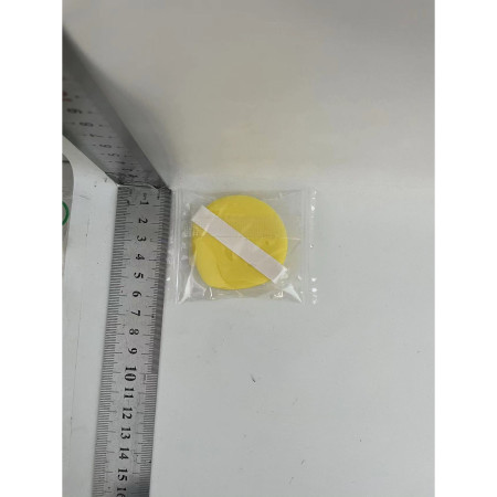 Burete de Machiaj Triunghi Flippy, Reutilizabili, Utilizare Umeda sau Uscata, 5.5 x 5.5 x 0.9 cm, Powder Puff, Galben