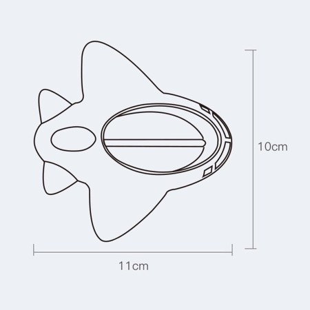 Termometru pentru Baie, Flippy, Plutitor, Rezistent la apa, Multifunctional, Model Avion, 11x10x4 cm, Rosu