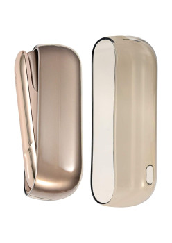 Husa Flippy pentru IQOS 3.0 DUO, de Protectie, Anti Soc si Zgarieturi, din Plastic, 12 x 4.5 cm, Negru Transparent