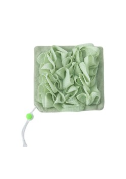 Prosop de Baie, Flippy, 2in1, cu Burete din Plasa, 17 x 17 cm, Verde