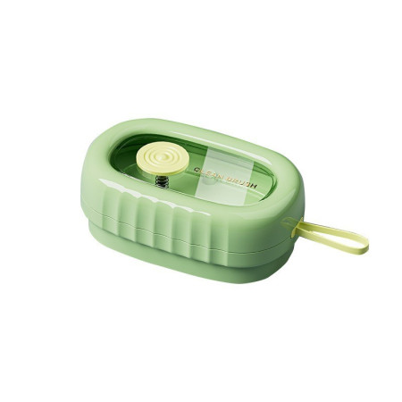 Perie de Spalat Haine, Flippy, cu Dispenser pentru Detergent, 4 Perii de Curatare, din ABS + PS, Verde