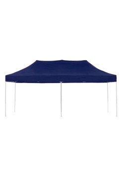Cort Pavilion Pliabil 3x6m, Albastru, Cadru Metalic, Prelată Impermeabilă, Ideal pentru Curte, Grădină și Evenimente Outdoor