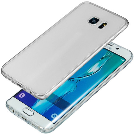 Husa de protectie Flippy® pentru Samsung A7 2017 Full Tpu 360 V2 Transparent cu margini albe
