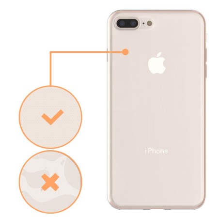 Husa de protectie Flippy® pentru Apple iPhone 7 Plus Full Tpu 360 V2 Transparent