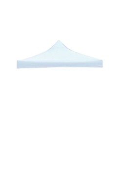 Prelată Copertină Acoperiș Cort Pavilion 2.9 x 2.9 m, Alb, Oxford 700D Cauciucat, Impermeabilă, Rezistentă la UV și Intemperii