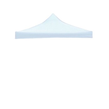Prelată Copertină Acoperiș Cort Pavilion 2.9 x 2.9 m, Alb, Oxford 700D Cauciucat, Impermeabilă, Rezistentă la UV și Intemperii