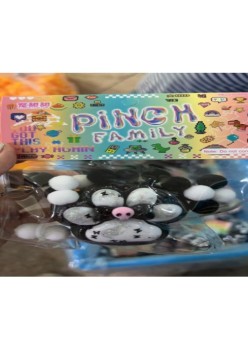 Jucarie Antistres Squishy, Flippy, cu Revenire Lenta, Model Cat Paw, Model 5, Ambalaj Transparent, Negru