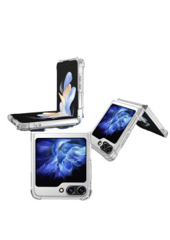 Husa de Protectie, Flippy, pentru Samsung Galaxy Z Flip6, MagSafe, TPU, Transparent