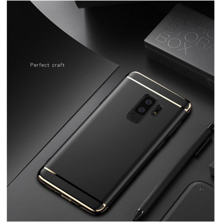 Husa Samsung Galaxy S9 Luxury Plating 3 in 1 Negru