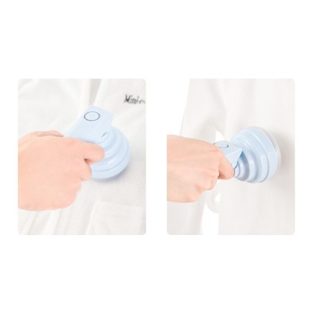 Aparat Pentru Curatat Scame, Par Si Praf, Flippy, Trimmer pentru Diferite Tipuri De Material, Cu Lame Din Otel Inoxidabil, Maner Flexibil, Incarcare Prin USB, 13x8 cm, Albastru