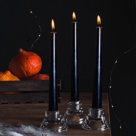 Lumanare Decorativa, Flippy, pentru Masa, 25 cm, din Parafina, fara Fum, Ardere 7.5h, Negru